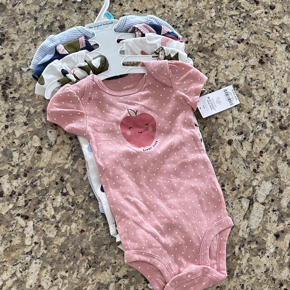 NWT Carters Baby Bodysuits Set